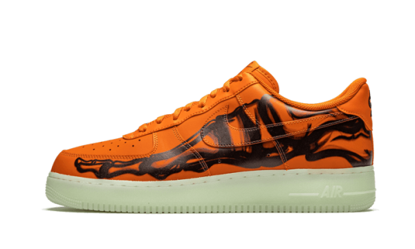 Nike Sko Air Force 1 Low Orange Skeleton Halloween (2020)